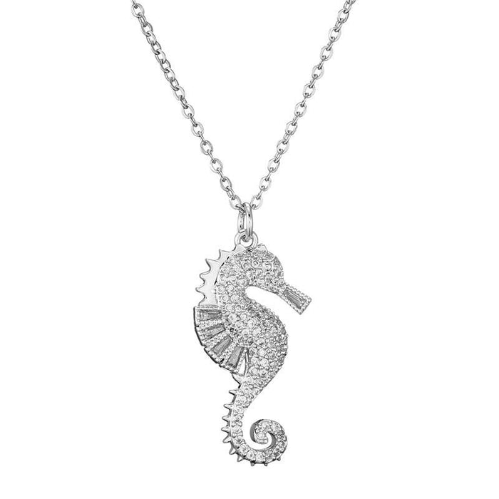 Bulk Jewelry Wholesale Girl Sea horse necklace JDC-ag108 Wholesale factory from China YIWU China