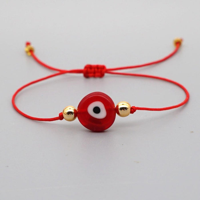 Bulk Jewelry Wholesale glass devil eye Gold Bead Bracelet JDC-gbh439 Wholesale factory from China YIWU China