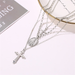 Bulk Jewelry Wholesale gold alloy 3-layer cross necklace JDC-NE-A328 Wholesale factory from China YIWU China