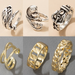 Bulk Jewelry Wholesale gold alloy animal serpentine goldfish ring JDC-RS-C192 Wholesale factory from China YIWU China