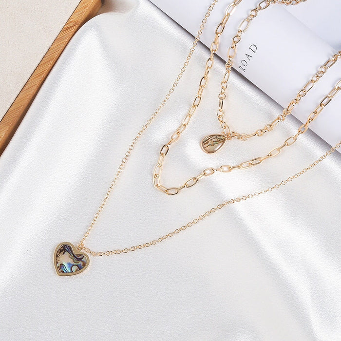 Wholesale gold alloy ball long alloy necklace JDC-NE-KJ210 Necklaces 坤杰 Wholesale Jewelry JoyasDeChina Joyas De China