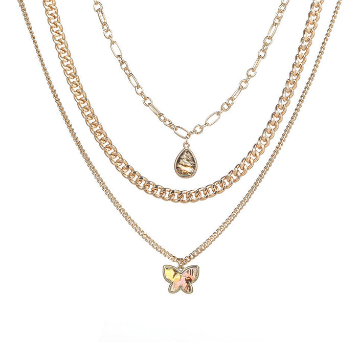 Wholesale gold alloy ball long alloy necklace JDC-NE-KJ210 Necklaces 坤杰 N011142 Wholesale Jewelry JoyasDeChina Joyas De China