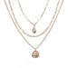 Wholesale gold alloy ball long alloy necklace JDC-NE-KJ210 Necklaces 坤杰 N011143 Wholesale Jewelry JoyasDeChina Joyas De China