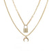 Wholesale gold alloy ball long alloy necklace JDC-NE-KJ210 Necklaces 坤杰 N011145 Wholesale Jewelry JoyasDeChina Joyas De China