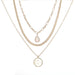 Wholesale gold alloy ball long alloy necklace JDC-NE-KJ210 Necklaces 坤杰 N011151 Wholesale Jewelry JoyasDeChina Joyas De China