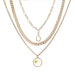 Wholesale gold alloy ball long alloy necklace JDC-NE-KJ210 Necklaces 坤杰 N011152 Wholesale Jewelry JoyasDeChina Joyas De China
