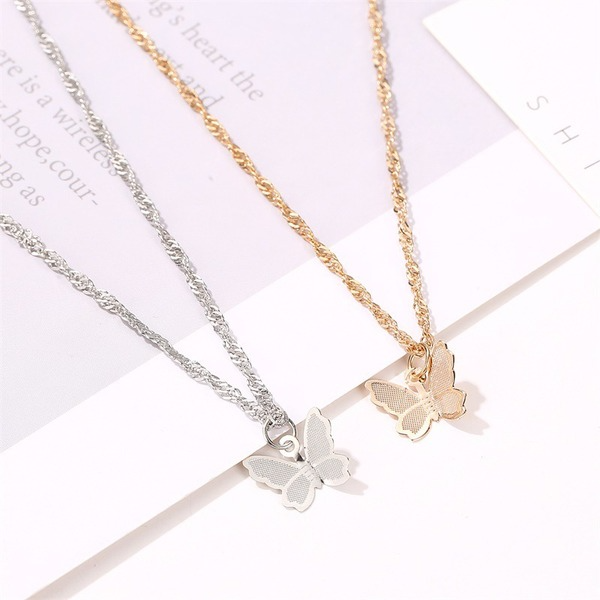 Bulk Jewelry Wholesale gold alloy butterfly necklace JDC-NE-A312 Wholesale factory from China YIWU China