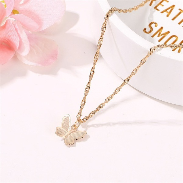 Bulk Jewelry Wholesale gold alloy butterfly necklace JDC-NE-A312 Wholesale factory from China YIWU China