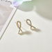 Bulk Jewelry Wholesale gold alloy diamond Bow Earrings JDC-ES-bq012 Wholesale factory from China YIWU China