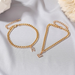 Bulk Jewelry Wholesale gold alloy diamond capital letters anklet JDC-AS-A21 Wholesale factory from China YIWU China