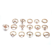 Bulk Jewelry Wholesale gold alloy diamond crown drop ring JDC-RS-C087 Wholesale factory from China YIWU China