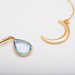 Bulk Jewelry Wholesale gold alloy diamond moon water drop necklace JDC-NE-D631 Wholesale factory from China YIWU China