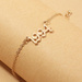 Bulk Jewelry Wholesale gold alloy digital anklet  JDC-AS-e068 Wholesale factory from China YIWU China