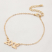 Bulk Jewelry Wholesale gold alloy digital anklet  JDC-AS-e068 Wholesale factory from China YIWU China