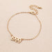 Bulk Jewelry Wholesale gold alloy digital anklet  JDC-AS-e068 Wholesale factory from China YIWU China