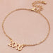 Bulk Jewelry Wholesale gold alloy digital anklet  JDC-AS-e068 Wholesale factory from China YIWU China