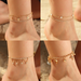 Bulk Jewelry Wholesale gold alloy dolphin leaf anklet chain JDC-AS-e047 Wholesale factory from China YIWU China