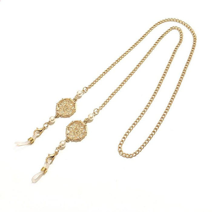 Bulk Jewelry Wholesale gold alloy dream catcher glasses chain JDC-MC-HW009 Wholesale factory from China YIWU China