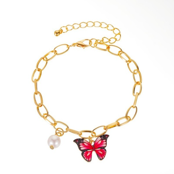 Bulk Jewelry Wholesale gold alloy dream color butterfly bracelet JDC-BT-D495 Wholesale factory from China YIWU China