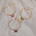 Bulk Jewelry Wholesale gold alloy dream color butterfly bracelet JDC-BT-D495 Wholesale factory from China YIWU China