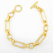 Bulk Jewelry Wholesale gold alloy drop oil color Cuba Chain Bracelet JDC-BT-AS9 Wholesale factory from China YIWU China