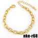 Bulk Jewelry Wholesale gold alloy drop oil color Cuba Chain Bracelet JDC-BT-AS9 Wholesale factory from China YIWU China