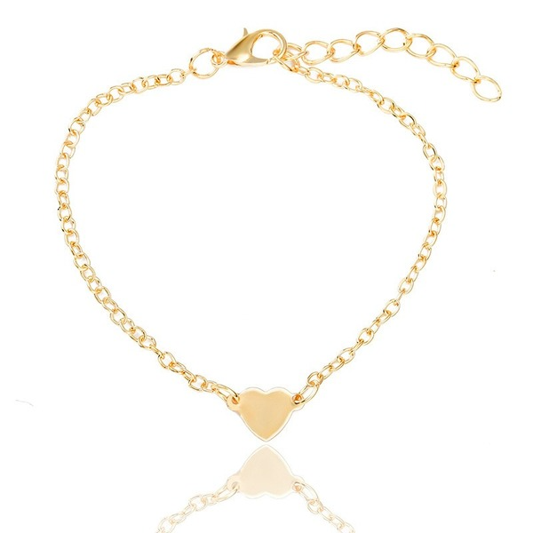 Bulk Jewelry Wholesale gold alloy heart-shaped love peach heart bracelet JDC-BT-D485 Wholesale factory from China YIWU China