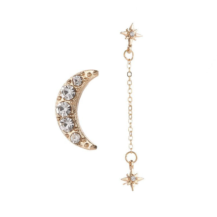 Wholesale gold alloy hollow star moon earrings JDC-ES-D374 earrings JoyasDeChina 01 Gold 10460 Wholesale Jewelry JoyasDeChina Joyas De China