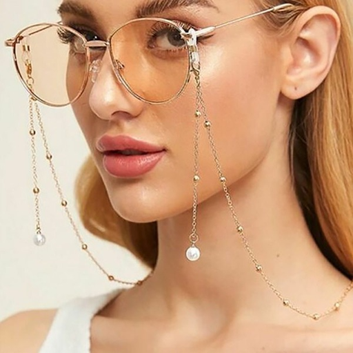 Bulk Jewelry Wholesale gold alloy imitation pearl pendant eyeglasse chain JDC-MC-HW017 Wholesale factory from China YIWU China