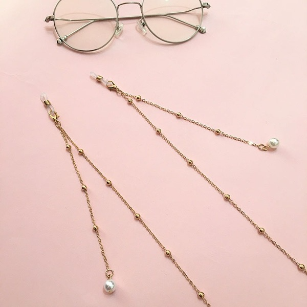 Bulk Jewelry Wholesale gold alloy imitation pearl pendant eyeglasse chain JDC-MC-HW017 Wholesale factory from China YIWU China