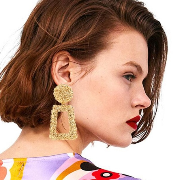 Bulk Jewelry Wholesale gold alloy large Earrings JDC-ES-sf012 Wholesale factory from China YIWU China