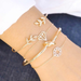 Bulk Jewelry Wholesale gold alloy leaf Knot Bracelet JDC-BT-A2 Wholesale factory from China YIWU China