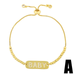 Bulk Jewelry Wholesale gold alloy letter Baby Bracelet JDC-BT-AS15 Wholesale factory from China YIWU China