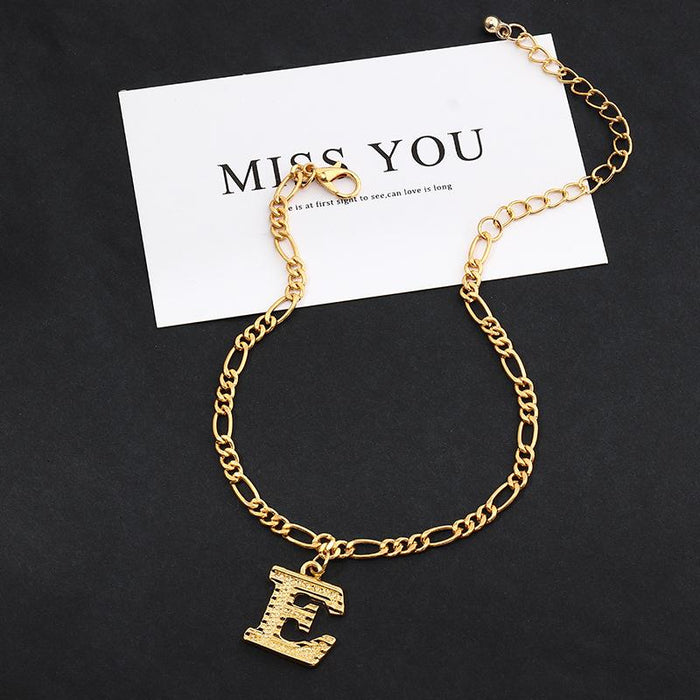 Bulk Jewelry Wholesale gold alloy letter chain  JDC-AS-e059 Wholesale factory from China YIWU China