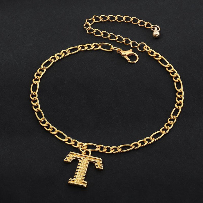 Bulk Jewelry Wholesale gold alloy letter chain  JDC-AS-e059 Wholesale factory from China YIWU China