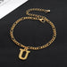 Bulk Jewelry Wholesale gold alloy letter chain  JDC-AS-e059 Wholesale factory from China YIWU China