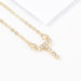 Wholesale gold alloy letter necklace JDC-NE-JL193 Necklaces 氿乐 Wholesale Jewelry JoyasDeChina Joyas De China