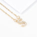 Wholesale gold alloy letter necklace JDC-NE-JL193 Necklaces 氿乐 Wholesale Jewelry JoyasDeChina Joyas De China