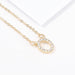 Wholesale gold alloy letter necklace JDC-NE-JL193 Necklaces 氿乐 Wholesale Jewelry JoyasDeChina Joyas De China