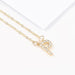 Wholesale gold alloy letter necklace JDC-NE-JL193 Necklaces 氿乐 P Wholesale Jewelry JoyasDeChina Joyas De China