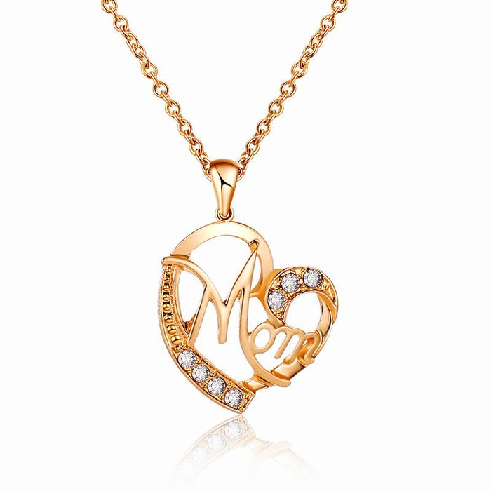 Bulk Jewelry Wholesale gold alloy love diamond necklace JDC-NE-D584 Wholesale factory from China YIWU China