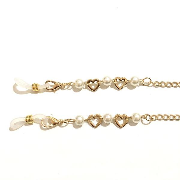 Bulk Jewelry Wholesale gold alloy love eyeglass chain JDC-MC-HW005 Wholesale factory from China YIWU China