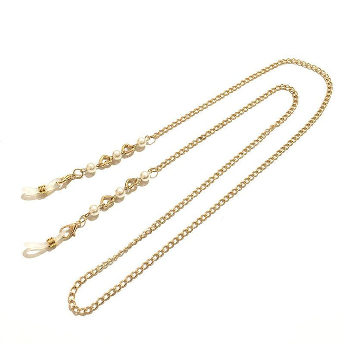 Bulk Jewelry Wholesale gold alloy love eyeglass chain JDC-MC-HW005 Wholesale factory from China YIWU China