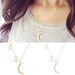 Bulk Jewelry Wholesale gold alloy moon star necklace JDC-NE-A313 Wholesale factory from China YIWU China