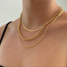 Bulk Jewelry Wholesale gold alloy multilayer thick chain, personalized three-layer clavicle chain JDC-NE-F314 Wholesale factory from China YIWU China