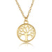 Bulk Jewelry Wholesale gold alloy peace tree necklace JDC-NE-A332 Wholesale factory from China YIWU China