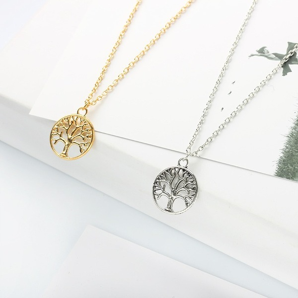 Bulk Jewelry Wholesale gold alloy peace tree necklace JDC-NE-A332 Wholesale factory from China YIWU China