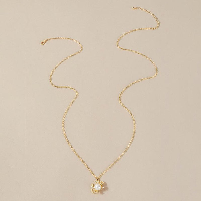 Bulk Jewelry Wholesale gold alloy pearl necklace JDC-NE-C086 Wholesale factory from China YIWU China