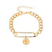 Bulk Jewelry Wholesale gold alloy pearl thick chain bracelet JDC-BT-D478 Wholesale factory from China YIWU China