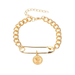 Bulk Jewelry Wholesale gold alloy pearl thick chain bracelet JDC-BT-D478 Wholesale factory from China YIWU China